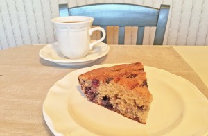 Blueberry Coffee Cake with Cafe