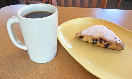 Panera Bread Blueberry Scone & Coffee