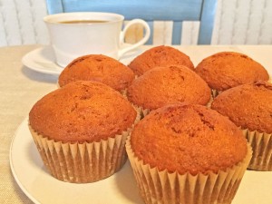 Agave-Sweetened Carrot Muffins with Coffee