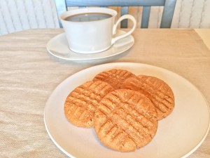 3 Ingredient Peanut Butter Cookies and Coffee
