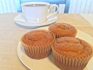 Flourless Almond Butter Pumpkin Muffin and Coffee