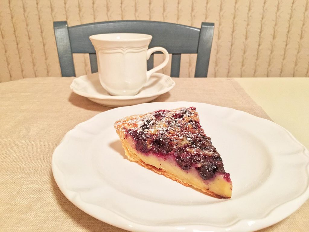 Blueberry Buttermilk Pie with Coffee