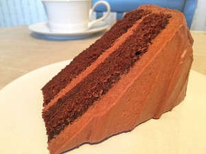 Chocolate Mayonnaise Cake Slice