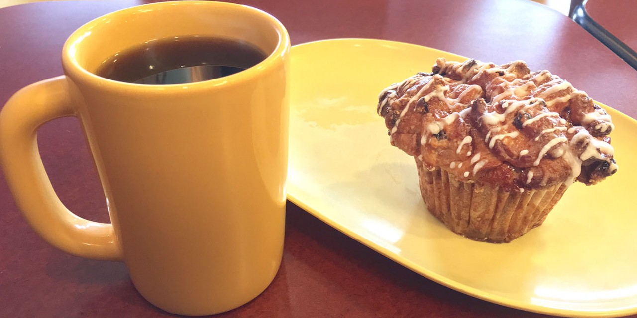 Panera Bread Cobblestone Muffin & Coffee