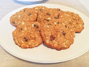 Apple-Oatmeal Cookies on Plate