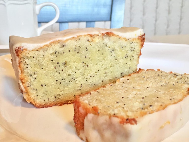 LemonPoppySeed Pound Cake with Lemon Glaze 5 O'Clock Coffee Club