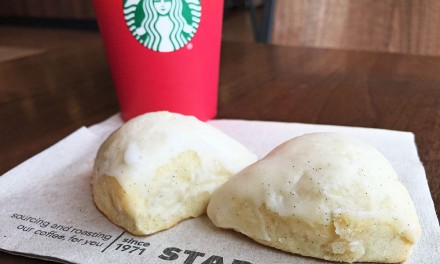 Starbucks Petite Vanilla Bean Scone and Coffee