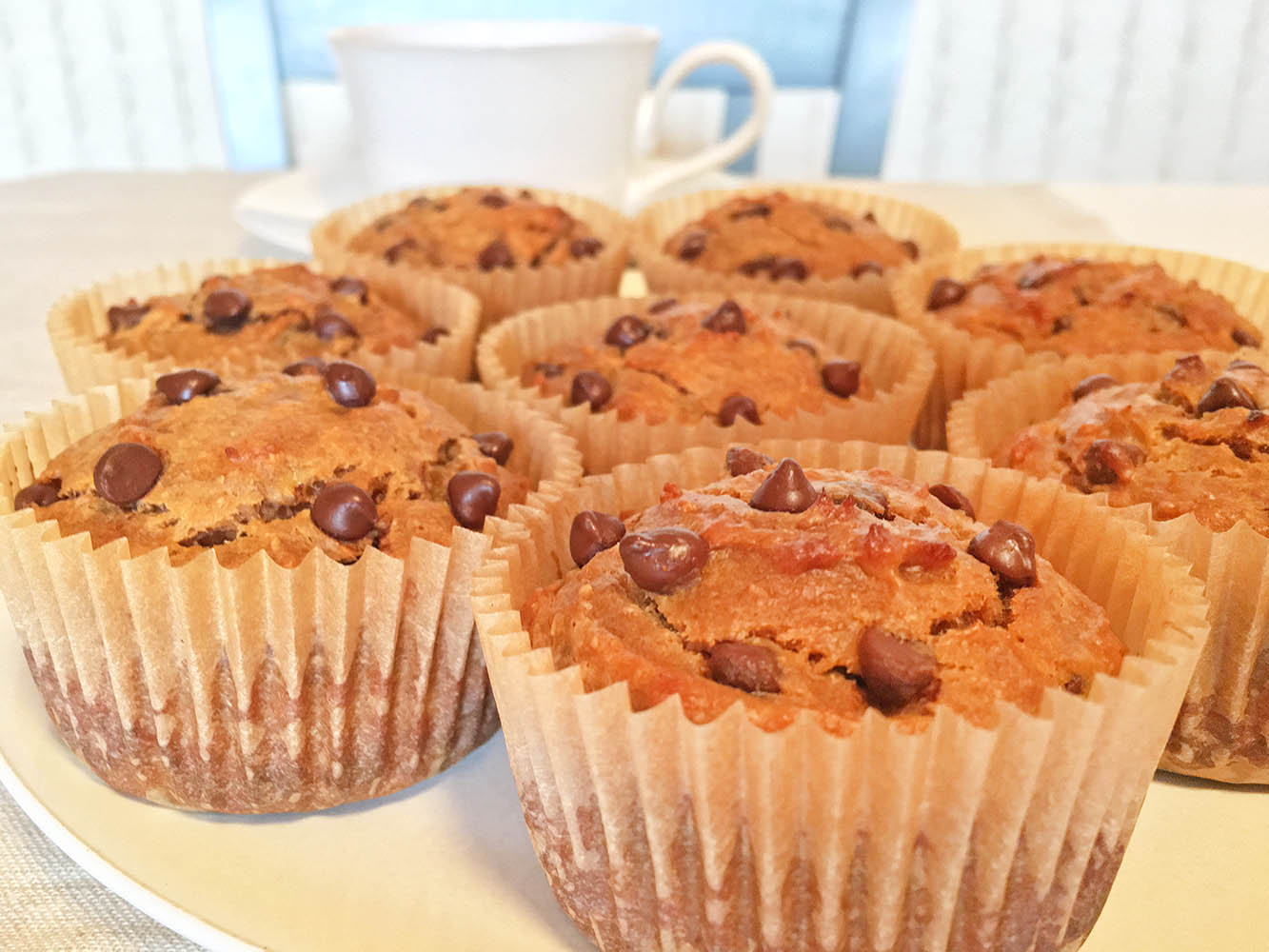 5 Ingredient Peanut Butter Banana Muffins 5 O'Clock Coffee Club