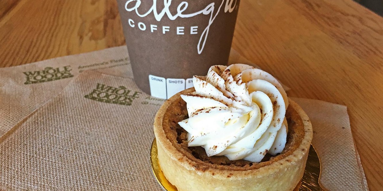 Whole Foods Pumpkin Tartlet and Coffee