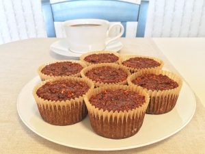 Flourless Morning Glory Muffins with Coffee