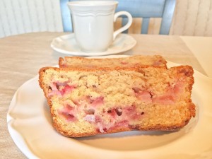 Strawberry Cream Cheese Bread with Coffee