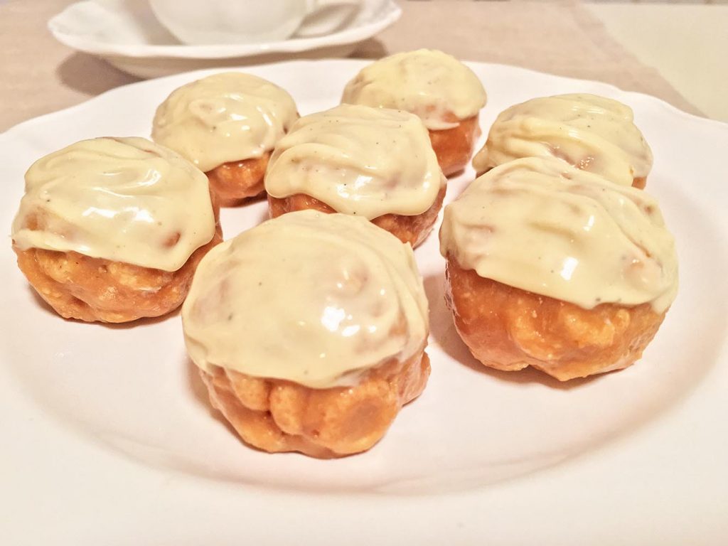 No Bake Peanut Butter Purely O Bites Iced