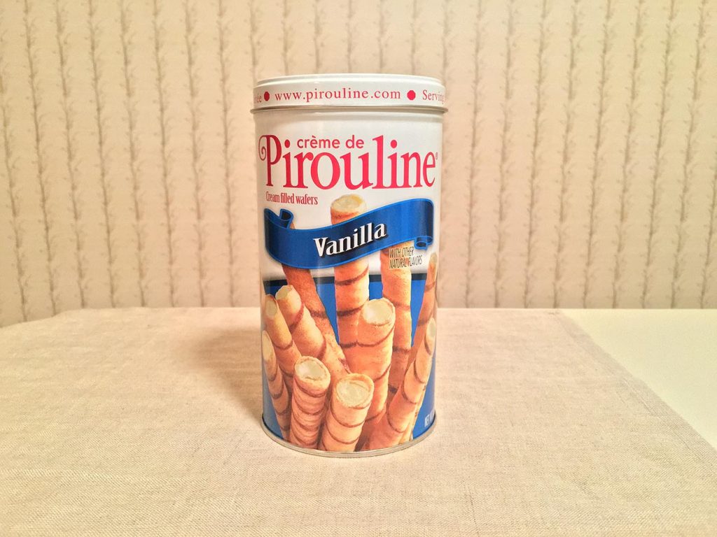 Pirouline Vanilla Wafers Can