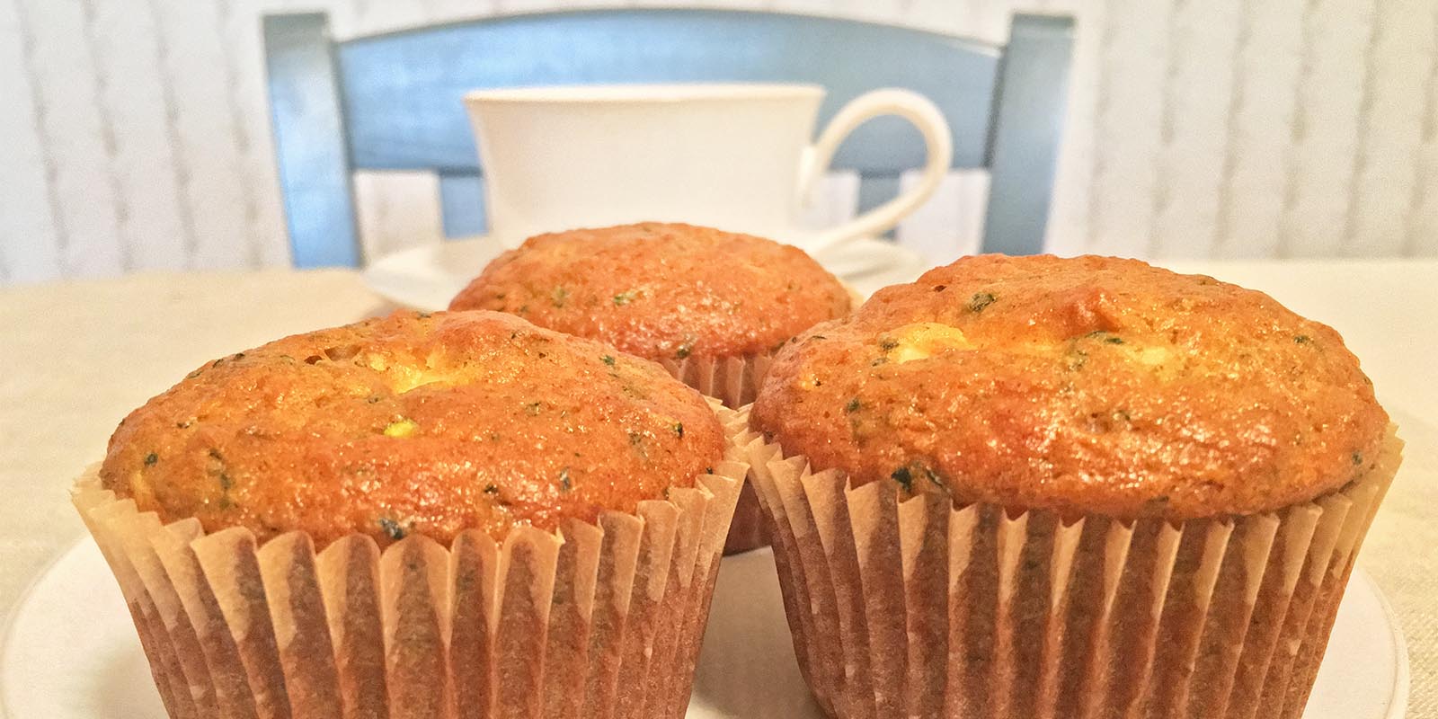 Zucchini Buttermilk Cream Cheese Muffins | 5 O'Clock Coffee Club
