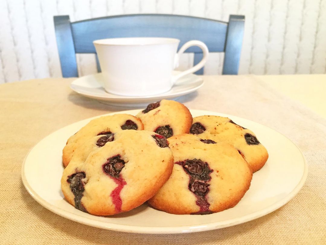 Blueberry Cream Cheese Cookies 5 O'Clock Coffee Club